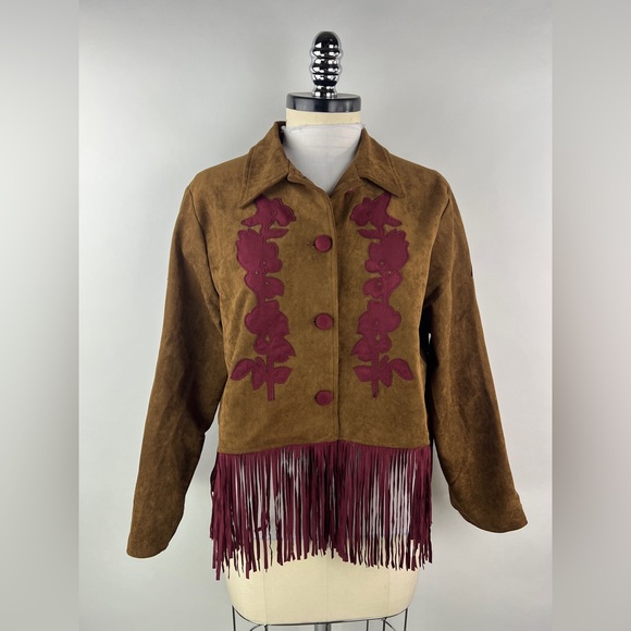 Jackets & Blazers - 💚 3432. Western Fringe Button Front Jacket